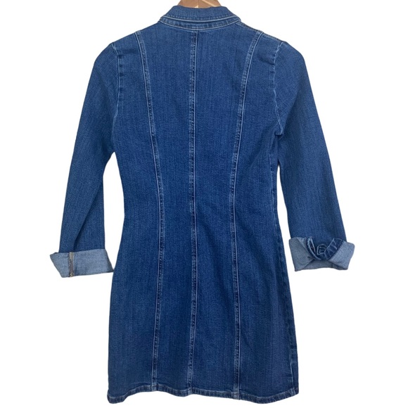 Zara Authentic Denim by TRF Women’s Denim Button Closure Mini Dress Size Small - Picture 2 of 16